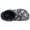 Baya Lined Clog “Black White”