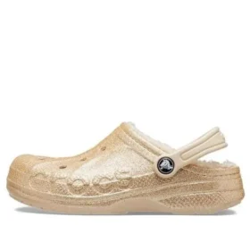 Baya Lined Glitter Clog “Gold”