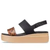 Brooklyn Low Wedge “Nero Marrone”