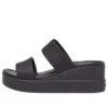 Brooklyn Mid Wedge con punta arrotondata e doppio cinturino “Black”