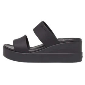Brooklyn Mid Wedge con punta arrotondata e doppio cinturino “Black”