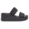 Brooklyn Mid Wedge con punta arrotondata e doppio cinturino “Black”