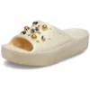 Ciabatte Classic Slide con plateau Classic Crystals Pearls “White”