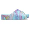 Ciabatte Classic Slide con zeppa e stampa di palme “Blue Multi-Color”