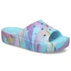 Ciabatte Classic Slide con zeppa e stampa di palme “Blue Multi-Color”