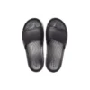 Ciabatte con plateau Crocband “Black Grey White”