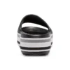 Ciabatte con plateau Crocband “Black Grey White”