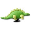 Ciondoli Jibbitz™ 3D “Dino verde con squame”