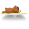 Ciondoli Jibbitz™ 3D Orso che fa surf Ciondoli Jibbitz™ 3D Orso che fa surf