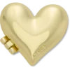 Ciondoli Jibbitz™ a forma di cuore con medaglione a bolla dorato Ciondoli Jibbitz™ a forma di cuore con medaglione a bolla dorato