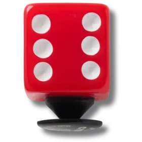 Ciondoli Jibbitz™ a forma di dado rosso