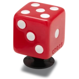 Ciondoli Jibbitz™ a forma di dado rosso