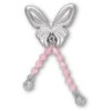 Ciondoli Jibbitz™ a forma di farfalla in argento con perline Ciondoli Jibbitz™ a forma di farfalla in argento con perline