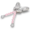 Ciondoli Jibbitz™ a forma di farfalla in argento con perline Ciondoli Jibbitz™ a forma di farfalla in argento con perline