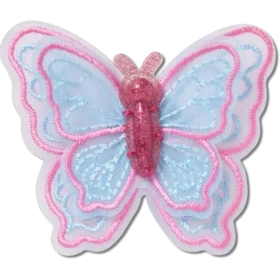 Ciondoli Jibbitz™ a forma di farfalla in rete con paillettes
