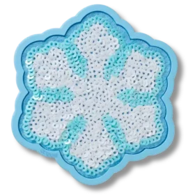 Ciondoli Jibbitz™ a forma di fiocco di neve con paillettes