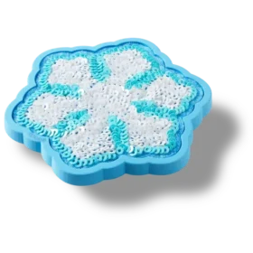 Ciondoli Jibbitz™ a forma di fiocco di neve con paillettes