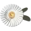 Ciondoli Jibbitz™ a forma di fiore con paillettes argentate Ciondoli Jibbitz™ a forma di fiore con paillettes argentate