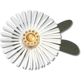 Ciondoli Jibbitz™ a forma di fiore con paillettes argentate