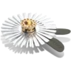 Ciondoli Jibbitz™ a forma di fiore con paillettes argentate Ciondoli Jibbitz™ a forma di fiore con paillettes argentate