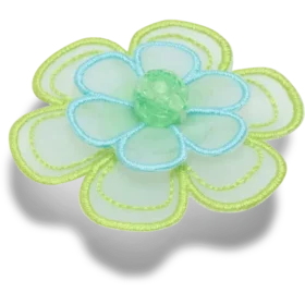 Ciondoli Jibbitz™ a forma di fiore in rete verde