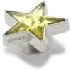 Ciondoli Jibbitz™ a forma di stella con gemme incastonate in argento e verde Ciondoli Jibbitz™ a forma di stella con gemme incastonate in argento e verde