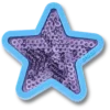 Ciondoli Jibbitz™ a forma di stella con paillettes viola Ciondoli Jibbitz™ a forma di stella con paillettes viola