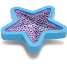 Ciondoli Jibbitz™ a forma di stella con paillettes viola