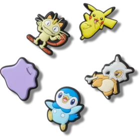 Ciondoli Jibbitz™ assortiti Pokémon, confezione da 5