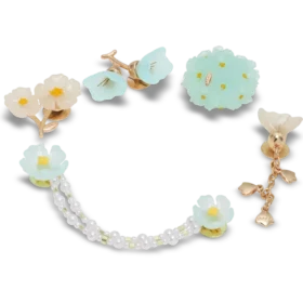 Ciondoli Jibbitz™ “Blue Dainty Floral” in confezione da 5