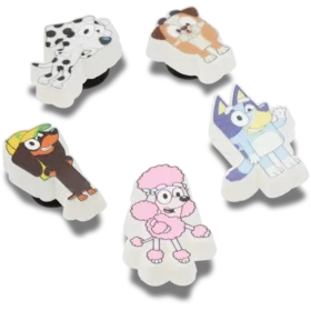 Ciondoli Jibbitz™ Bluey, confezione da 5