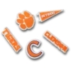 Ciondoli Jibbitz™ Clemson Univ, confezione da 5 Ciondoli Jibbitz™ Clemson Univ, confezione da 5