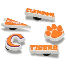 Ciondoli Jibbitz™ Clemson Univ, confezione da 5