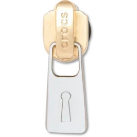 Ciondoli Jibbitz™ con cerniera in oro e argento