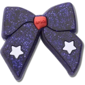 Ciondoli Jibbitz™ con fiocco blu glitterato