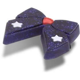 Ciondoli Jibbitz™ con fiocco blu glitterato