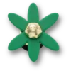 Ciondoli Jibbitz™ con fiore girevole verde retrò Ciondoli Jibbitz™ con fiore girevole verde retrò