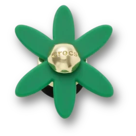 Ciondoli Jibbitz™ con fiore girevole verde retrò