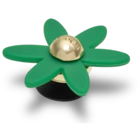 Ciondoli Jibbitz™ con fiore girevole verde retrò