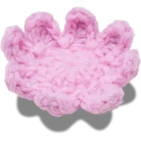 Ciondoli Jibbitz™ con fiore rosa chiaro all’uncinetto