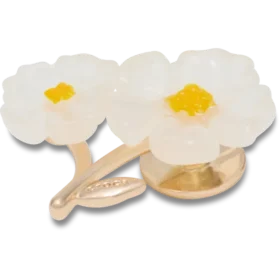 Ciondoli Jibbitz™ con motivo floreale bianco