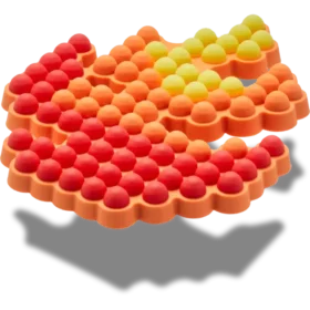 Ciondoli Jibbitz™ con perline a forma di fiamma