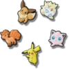 Ciondoli Jibbitz™ con personaggi Pokémon, confezione da 5