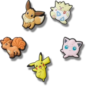 Ciondoli Jibbitz™ con personaggi Pokémon, confezione da 5