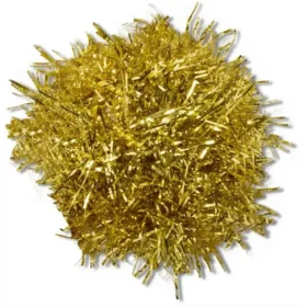 Ciondoli Jibbitz™ con pompon dorato in lamé