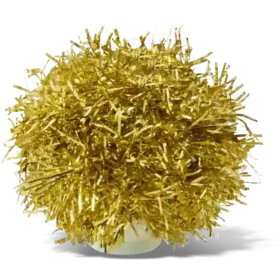 Ciondoli Jibbitz™ con pompon dorato in lamé