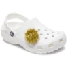 Ciondoli Jibbitz™ con pompon dorato in lamé