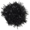 Ciondoli Jibbitz™ con pompon in lamé nero