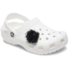 Ciondoli Jibbitz™ con pompon in lamé nero