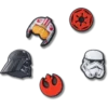 Ciondoli Jibbitz™ con simboli di Star Wars, confezione da 5 Ciondoli Jibbitz™ con simboli di Star Wars, confezione da 5